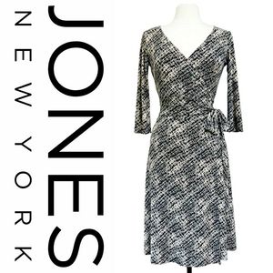 Jones New York Wrap Dress 3/4 Sleeve